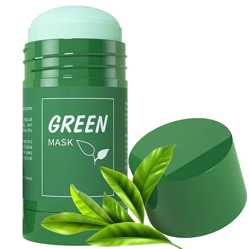 Green Mask Stick Green Tea Oil Clean Solid Facial Mask |