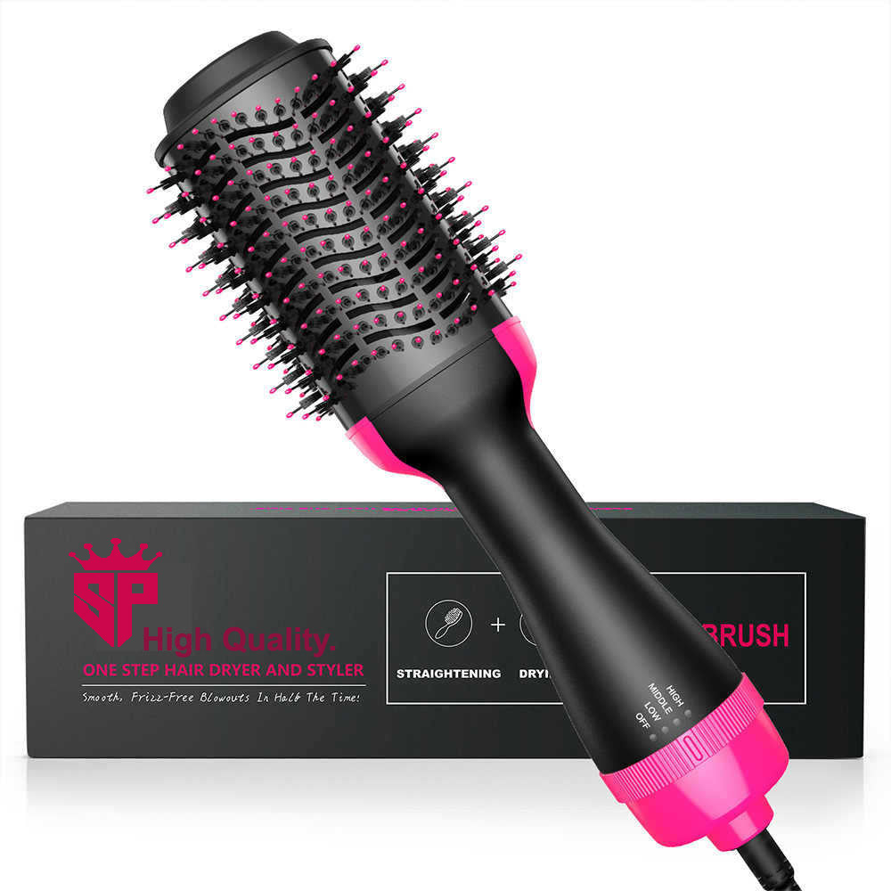 SP Dealz Hair Dryer Brush 3-in-1 Hot Air Brush Hair Styling Machine Brush for Women Fast Drying Styling Straightening Curling Hair Brush Set Suitable for All Hair Types hot air brush  blow dry brush  hair styling hot air brush  heated air brush  round hot