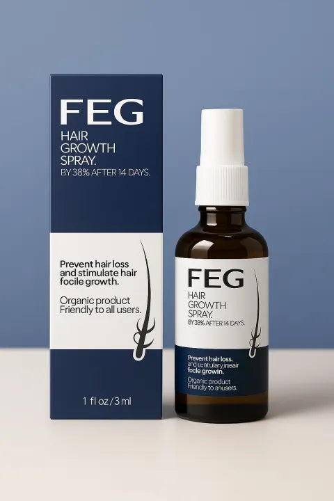 Feg Hair Growth Solution , FEG Hair Growth Spray - 50ml , FEG  Hair Growth SERUM and SPRAY 3ml - For Men and Women