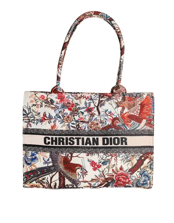 WESTSTYLE - CHRISTIAN DIOR CANVAS BAG IN RED COLOR FOR WOMEN