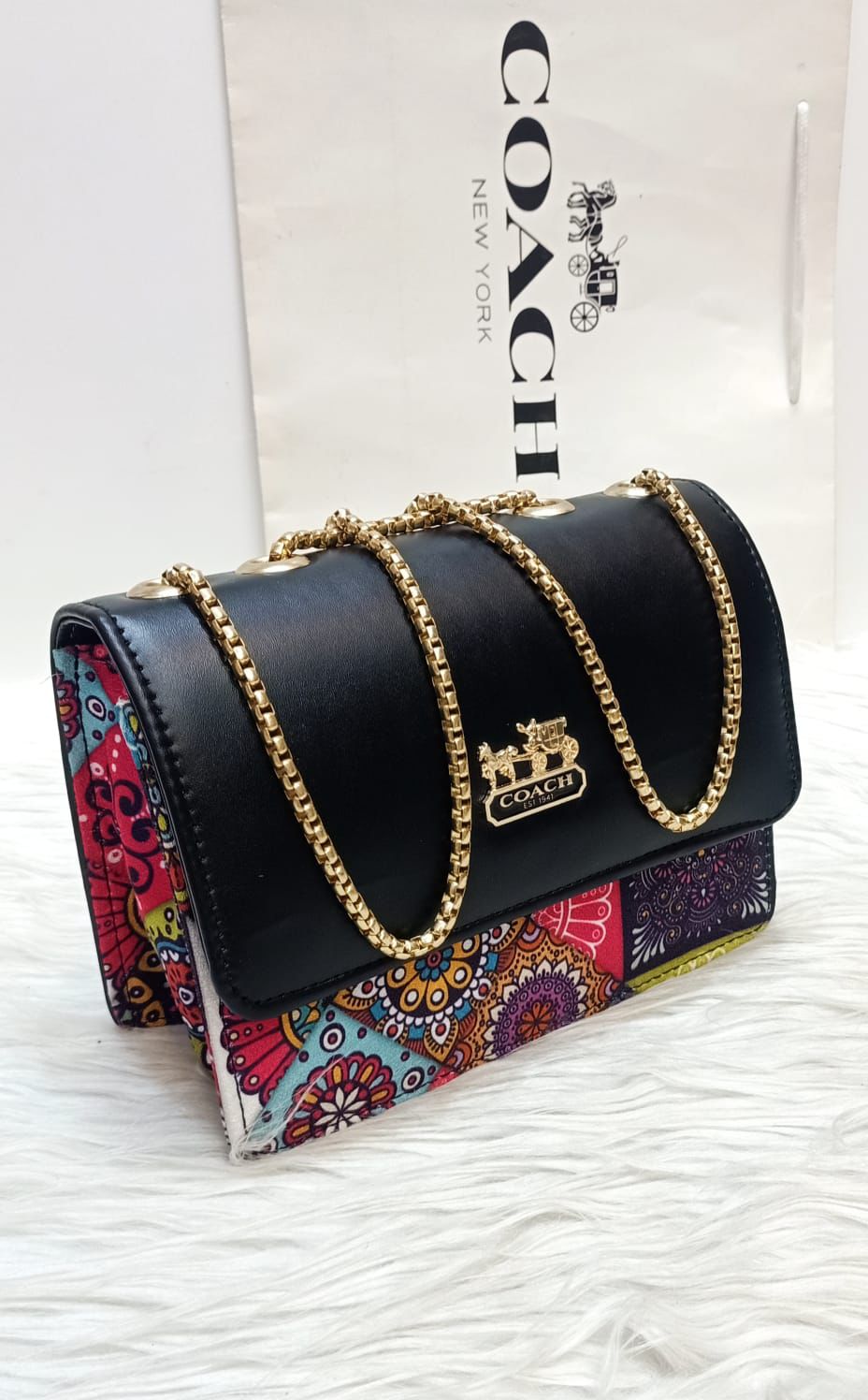 Customize Velvet Coach Crossbody Bag for Women ✨