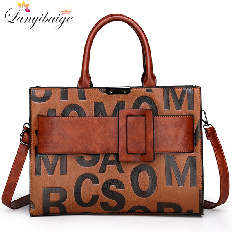 PU Leather Handbags Fashion Ladies Shoulder Messenger Bags