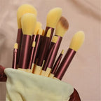 WANTER 13 Pcs Makeup Brushes Set Soft hair Loose Powder Eyeshadow Concealer Contour Eyeliner Brush Foundation Makeup Brush Beauty Cosmetic tools