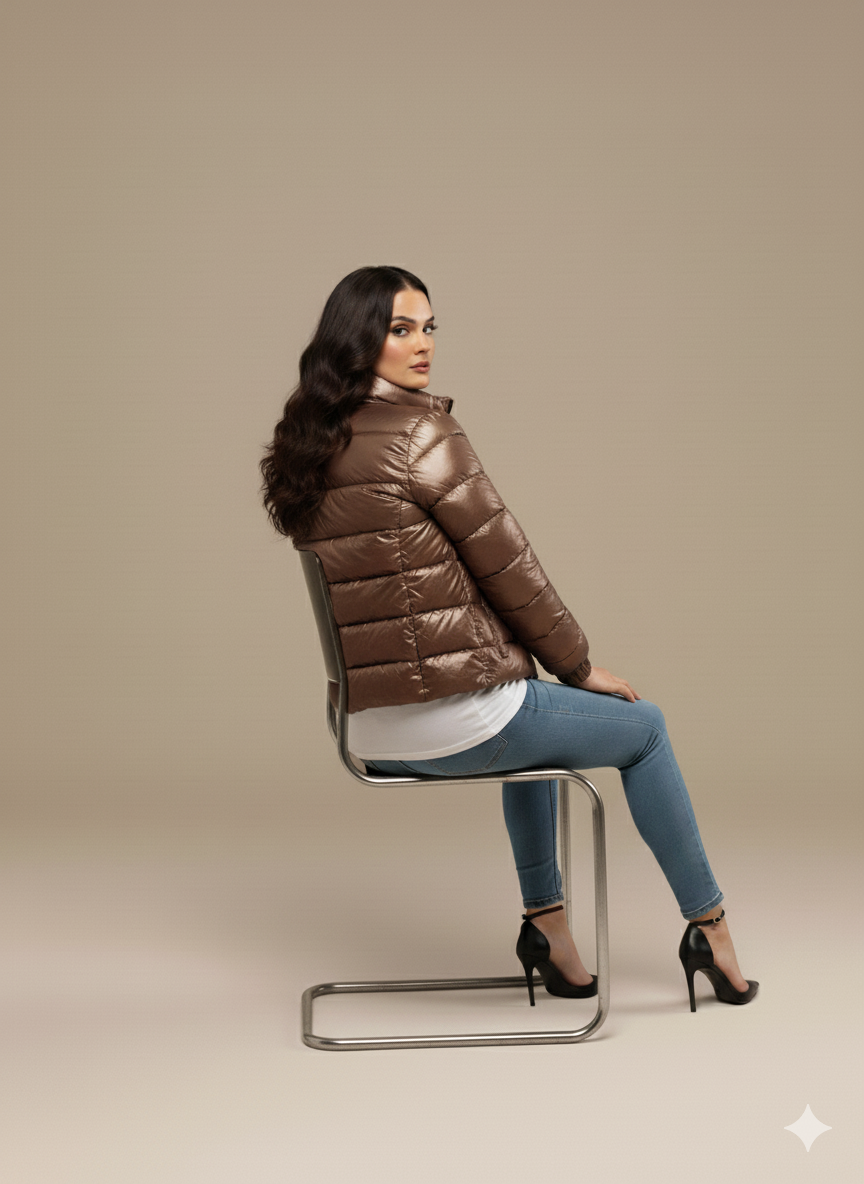 Frostbite Fighter Heavy Quilted Thick Puffer Shine Jacket