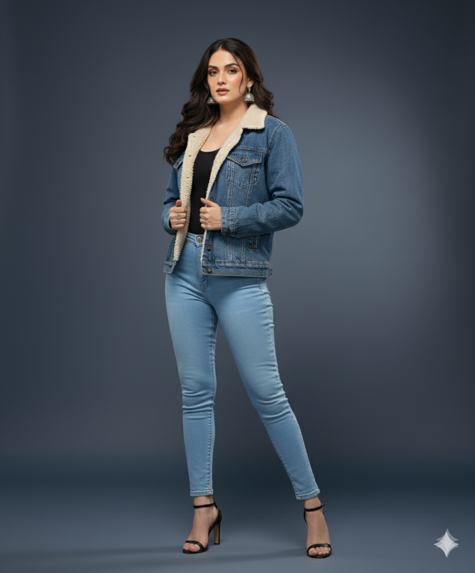 Stylish Denim Jacket  – Trendy & Comfortable Winter Wear