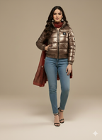 Frostbite Fighter Heavy Quilted Thick Puffer Shine Jacket