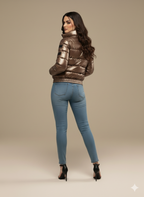 Frostbite Fighter Heavy Quilted Thick Puffer Shine Jacket
