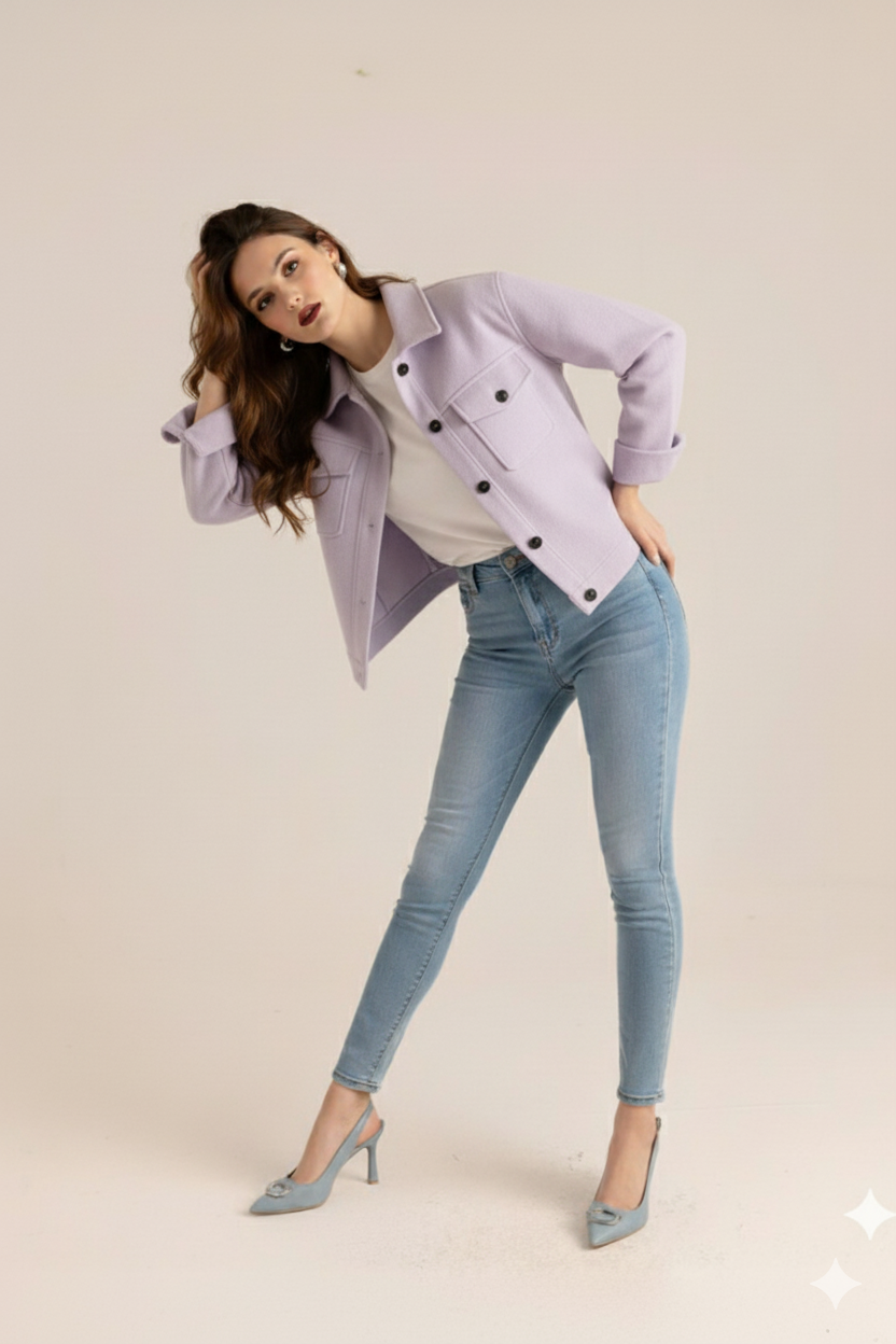 OVERSIZED PLAIN SHACKET
