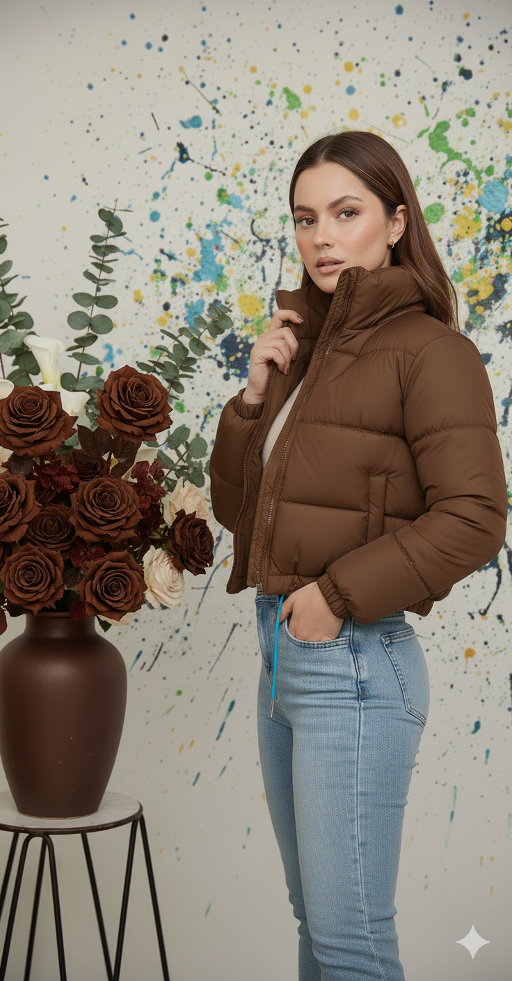 Crop Puffer Jacket