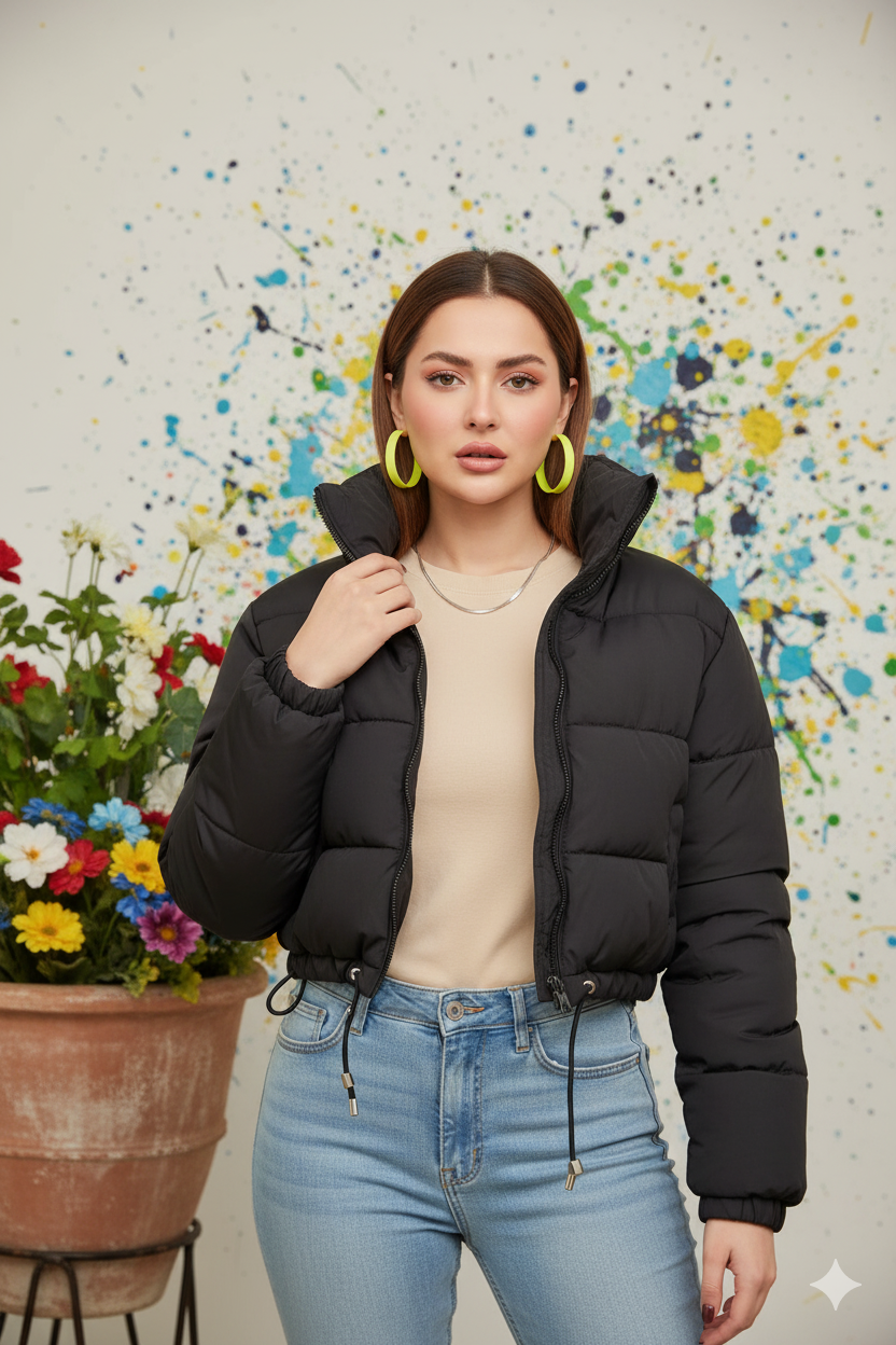 Crop Puffer Jacket
