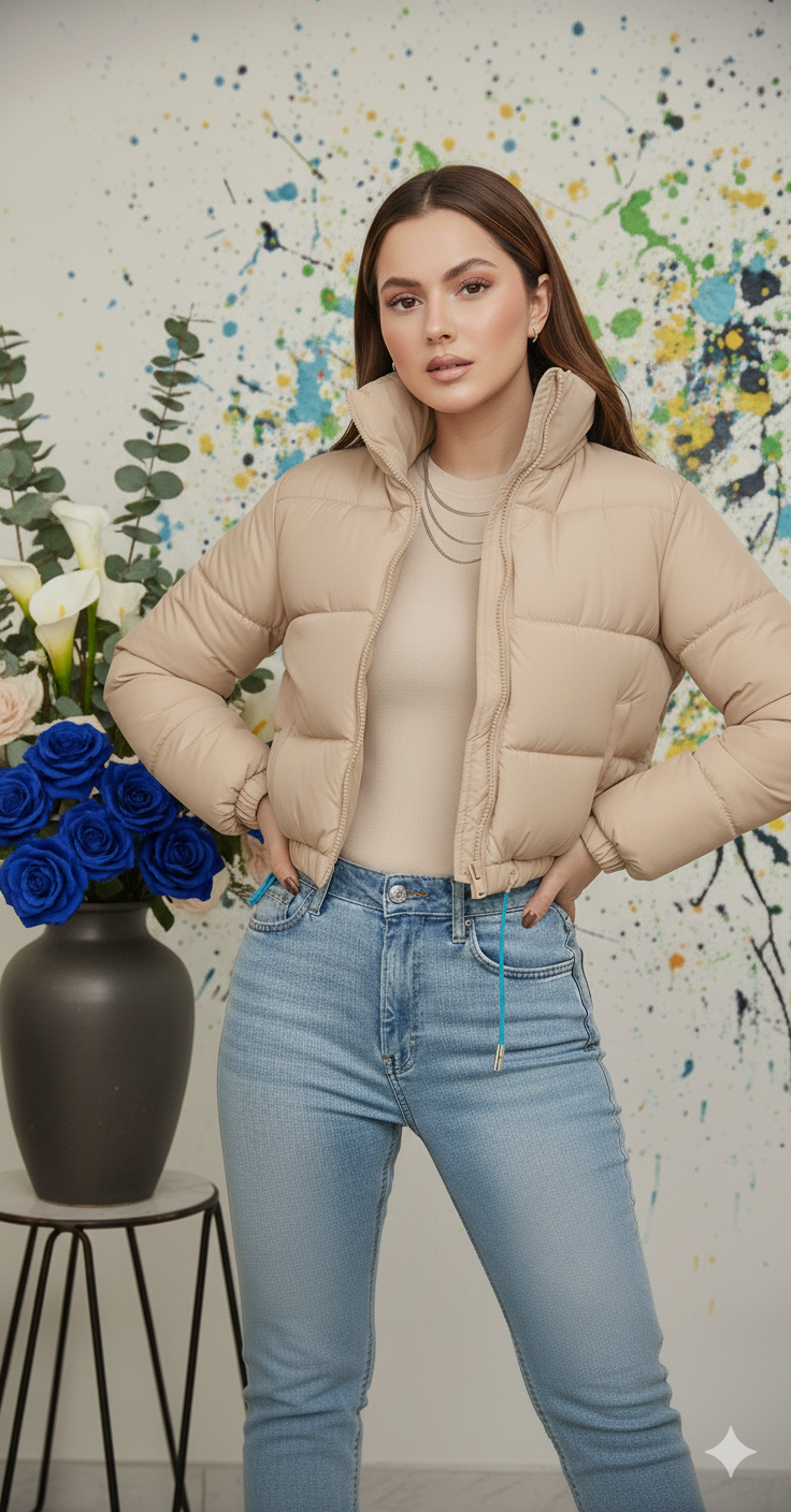 Crop Puffer Jacket
