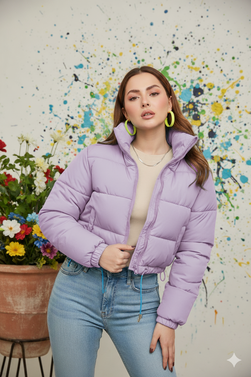 Crop Puffer Jacket