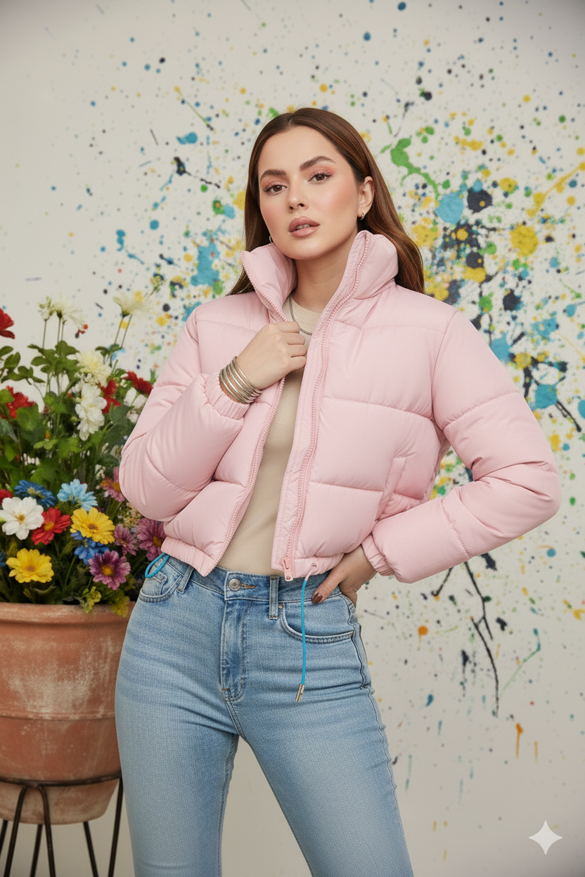 Crop Puffer Jacket