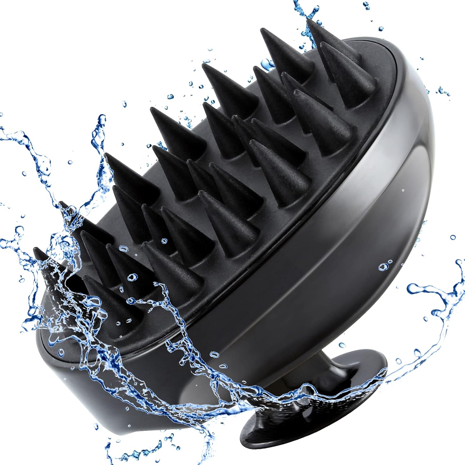 Hair Scalp Massager Shampoo Brush, Soft Silicone Bristles to Remove Dandruff, Waterproof Hair Scrubber for Both Wet Dry Hair, Suitable for Men & Women(Random Color) (No Color Choice)