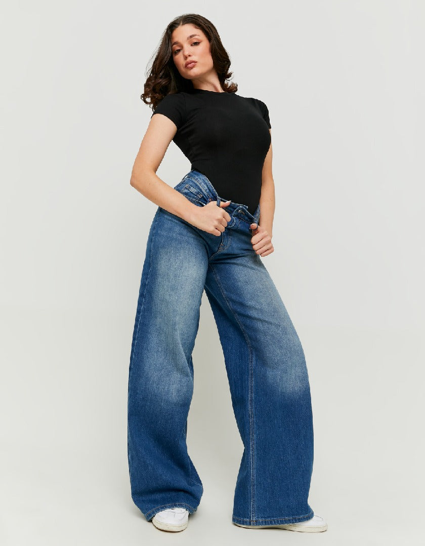 Zara Wide Leg High quality denim jeans pants for Girls select only waist size 26 to 36 waist