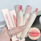 1Pcs Gel Gloss Tint Liquid Lipstick Crystal Clear Lip Gloss Hydrating Non-sticky Lips Plumper Woman Lip Balm Makeup Jelly Lip Glaze