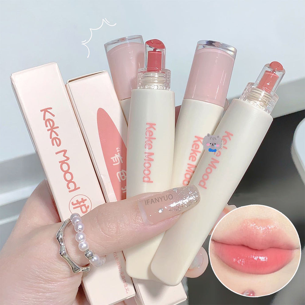 1Pcs Gel Gloss Tint Liquid Lipstick Crystal Clear Lip Gloss Hydrating Non-sticky Lips Plumper Woman Lip Balm Makeup Jelly Lip Glaze