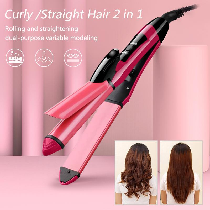 Nova Professional 2 In 1 Hair Straightener & Curler Women Hair Styler Hair Beauty Set
