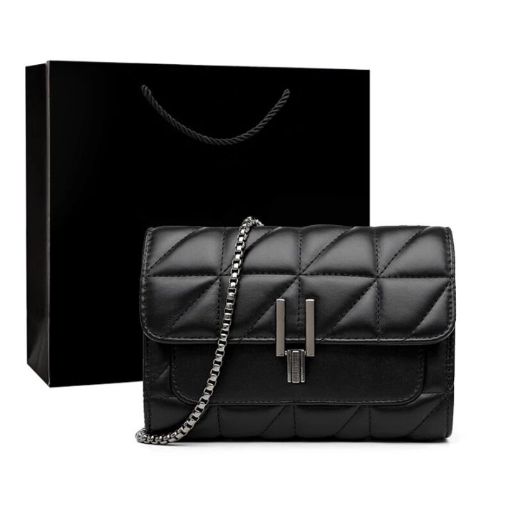 Quilted Leather Chain Shoulder Bags Ladies