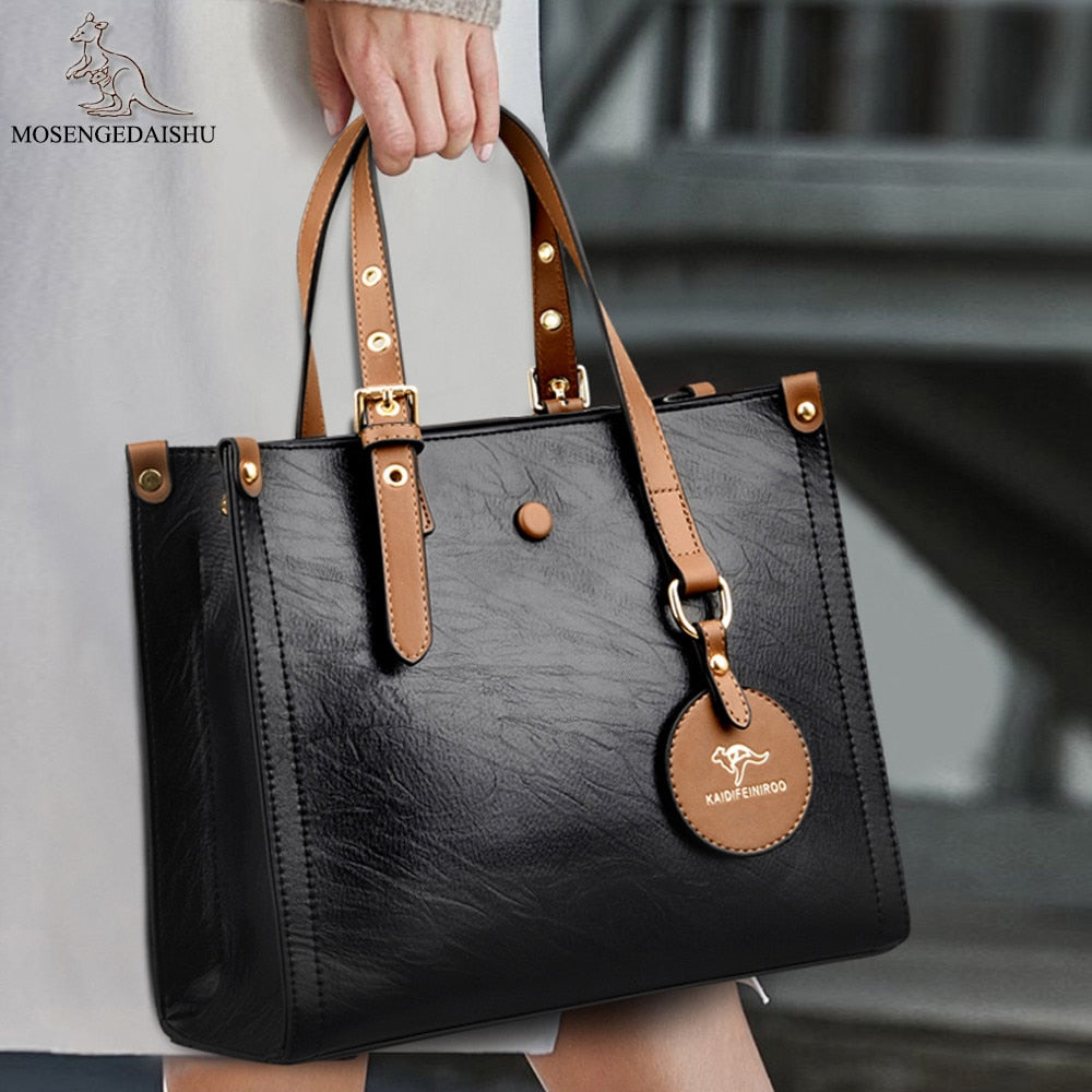 Luxury Handbags Designer  Leather Shoulder Top-Handle Bags
